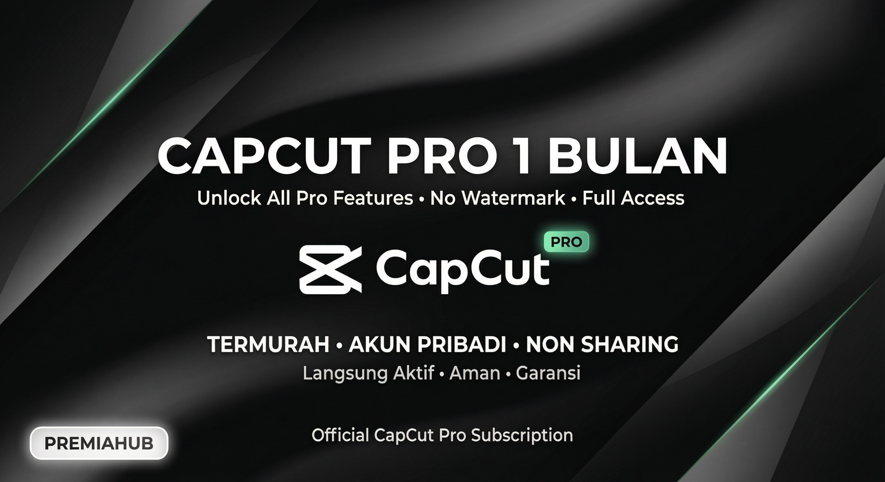 Capcut Pro 1 Bulan